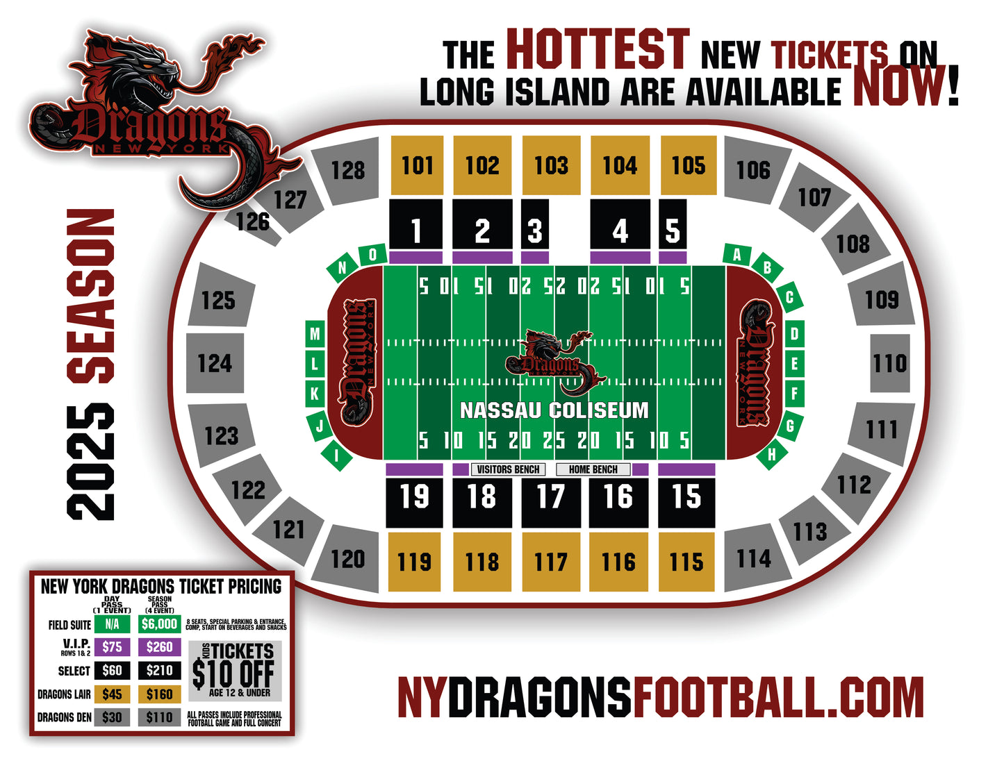 New York Dragons Tickets
